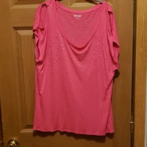 Apt 9  Cold Shoulder T XXL